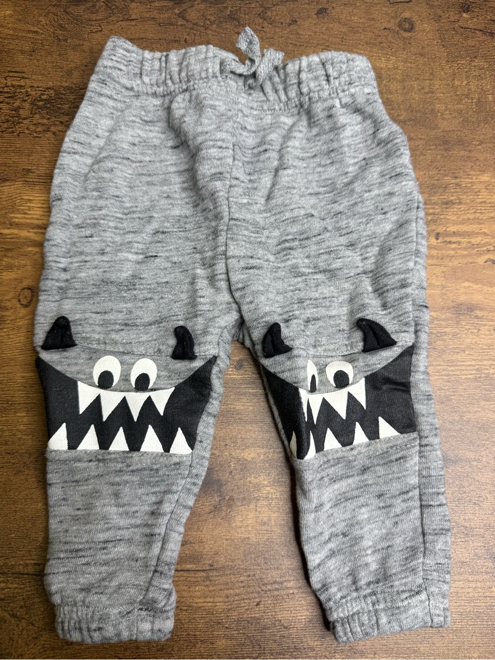 ⭐️5 for $20⭐️ George Kids Grey Monster Knee Patch Jogger Pants 6-12M